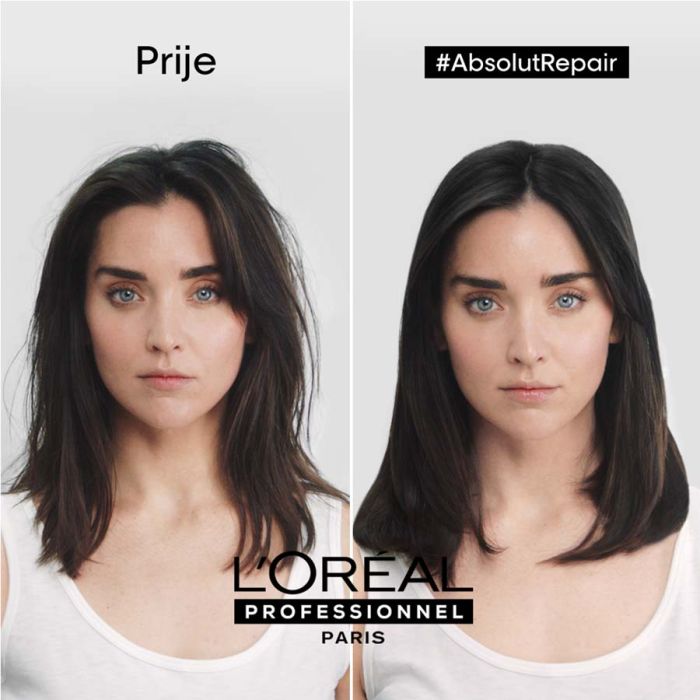 L’Oreal Professionnel Serie Expert Absolut Repair Njega 200ml prije i poslije