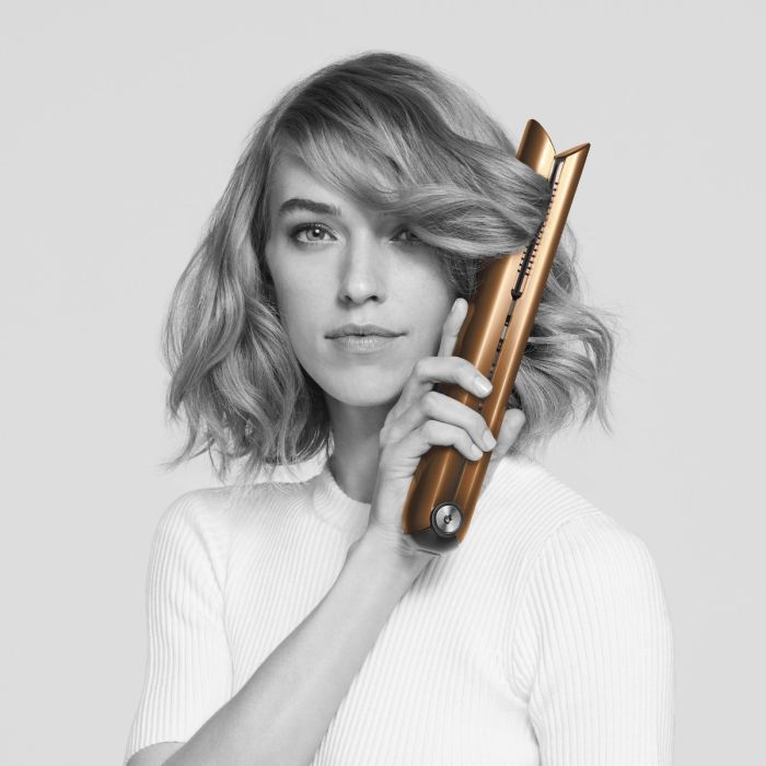 Dyson Corrale Bright Copper/Bright Nickel pegla za kosu sa fleksibilnim pločama